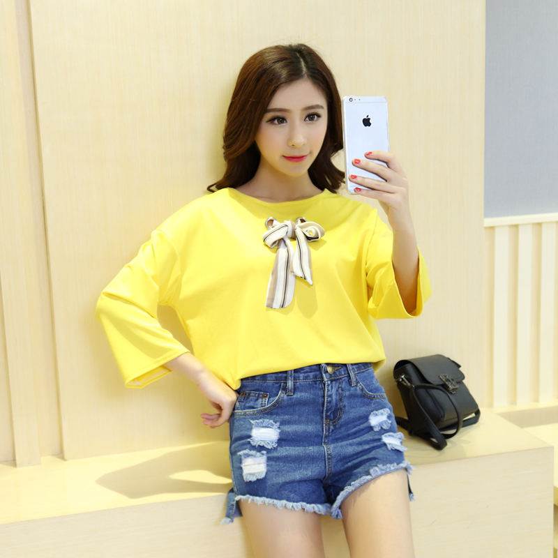 KF557 Trendy Long Sleeved Top Yellow