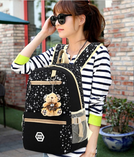 KW80193 Cute 3 In 1 Bag Black