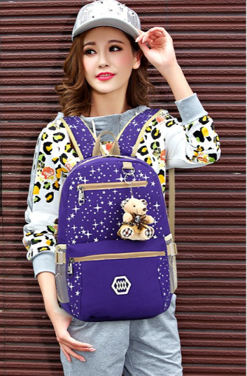 KW80193 Cute 3 In 1 Bag Purple