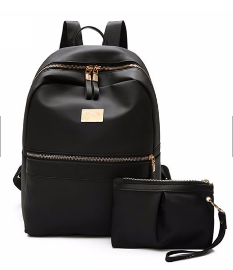 KW80194 Stylish 2 In 1 Backpack Black