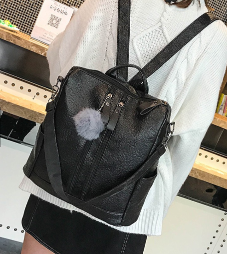 KW80217 Trendy Backpack Black