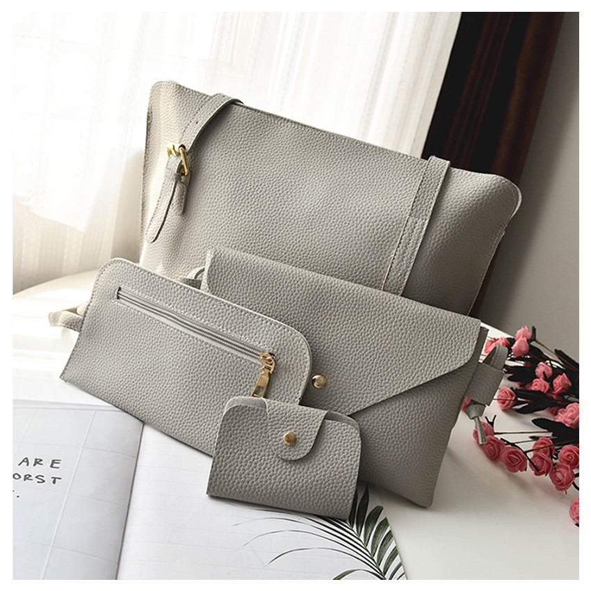 KW80219 Women 4 In 1 Handbag Grey