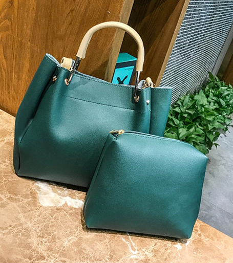 KW80220 Stylish 2 In 1 Handbag Green