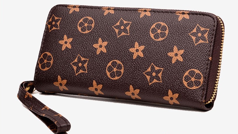 KW80224 Women Long Purse Brown Star