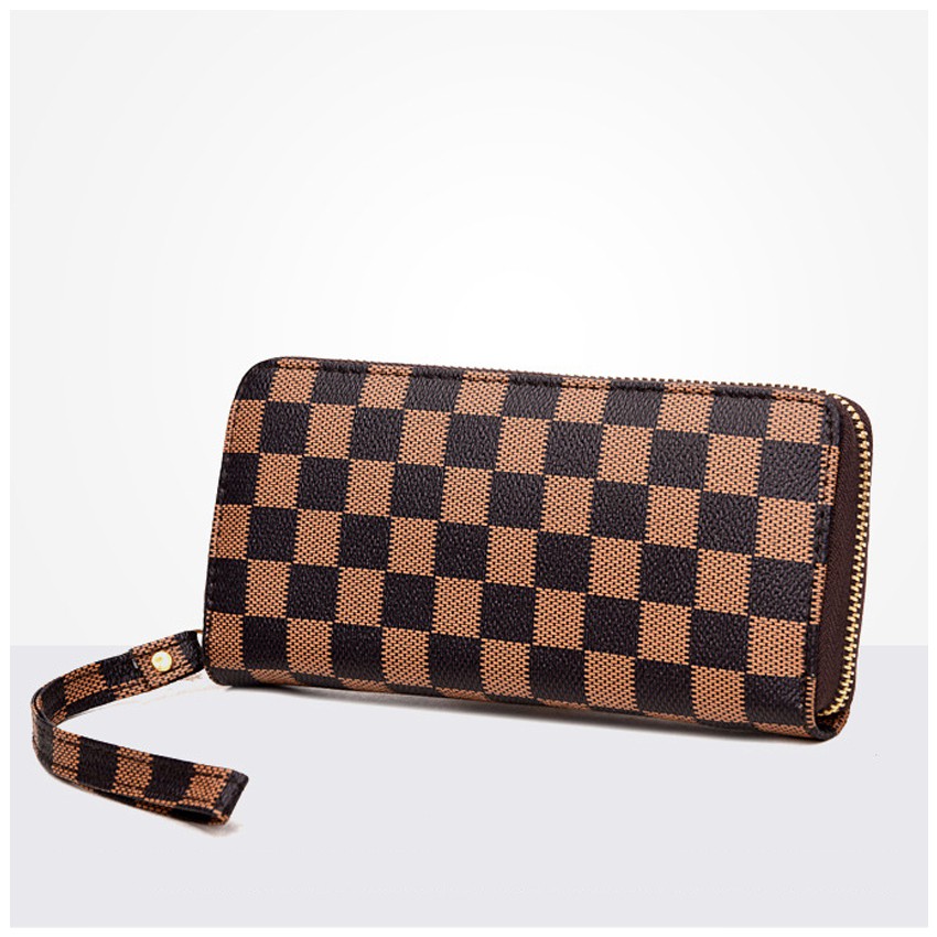 KW80224 Women Long Purse Brown Square