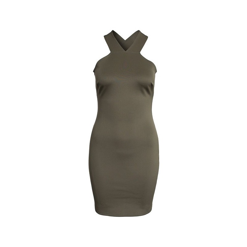 WD21111 Elegant Dress Army Green