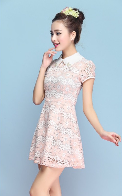 WD21112 Sweet Dress Pink