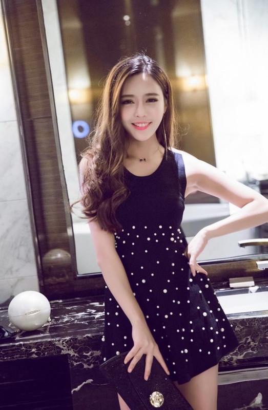 WD21114 Trendy Dress Black