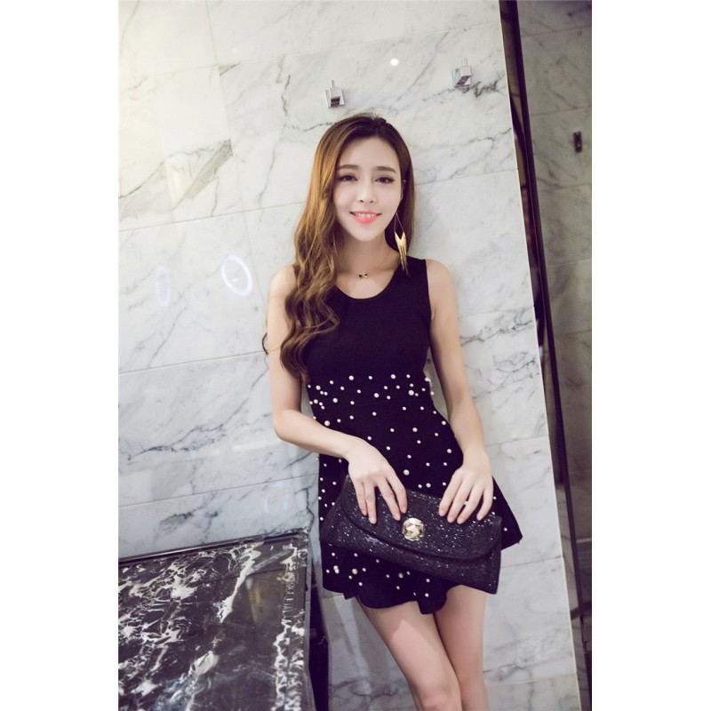 WD21114 Trendy Dress Black