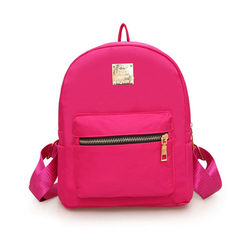 KW80229 Trendy Backpack Hot Pink