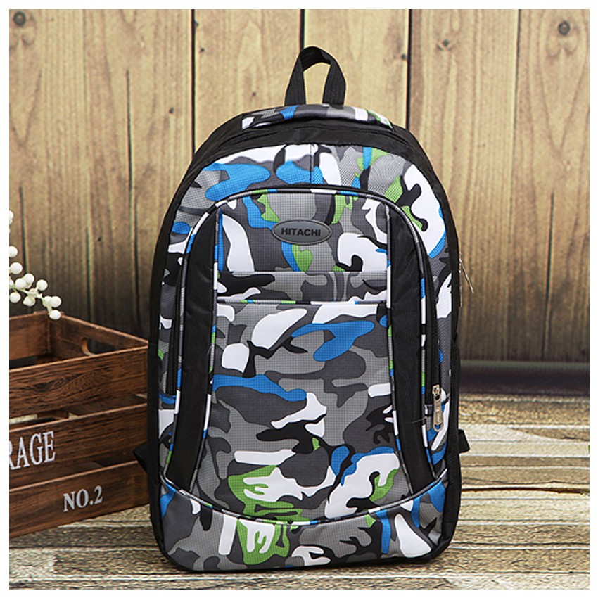 KW80252 Trendy Backpack Blue Green