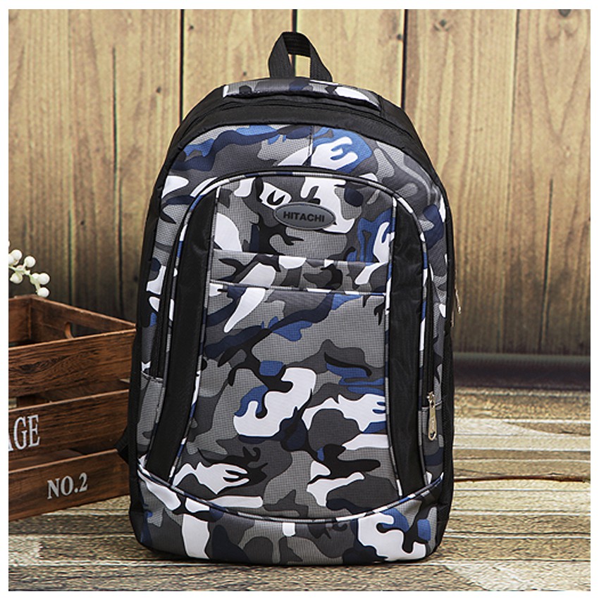 KW80252 Trendy Backpack Blue Grey