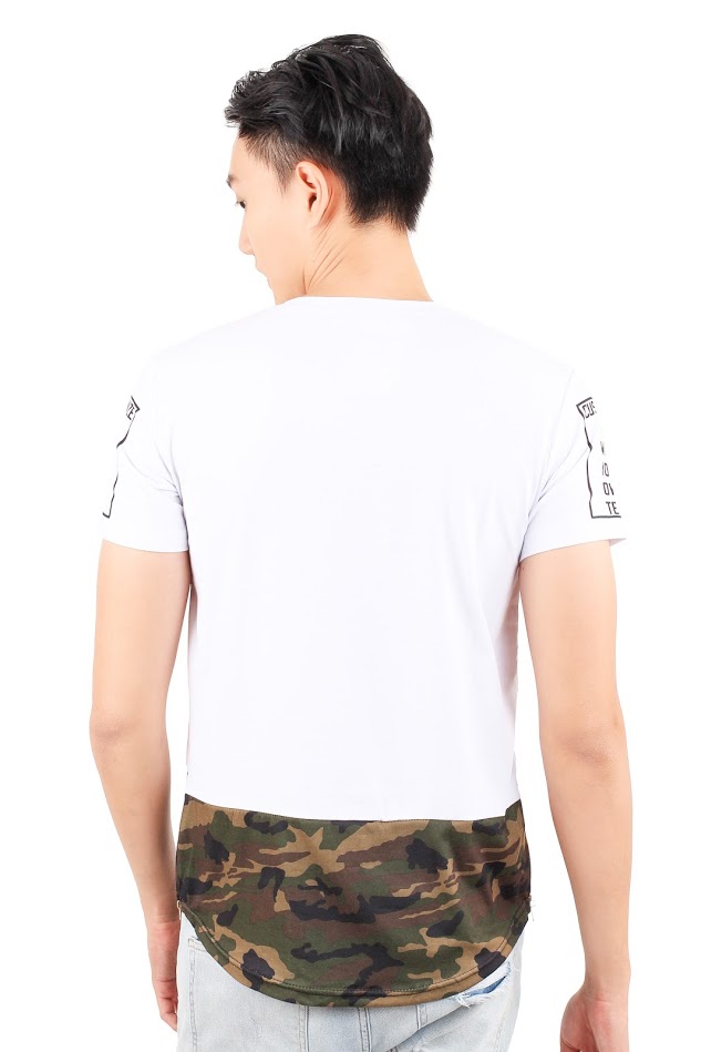 QA-348 Men Short Sleeves Shirt White