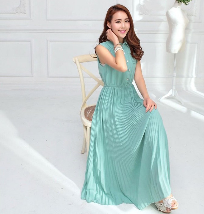 WD21149 Charming Maxi Dress Light Blue