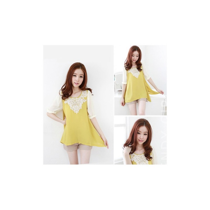 WT21180 Pretty Top Yellow