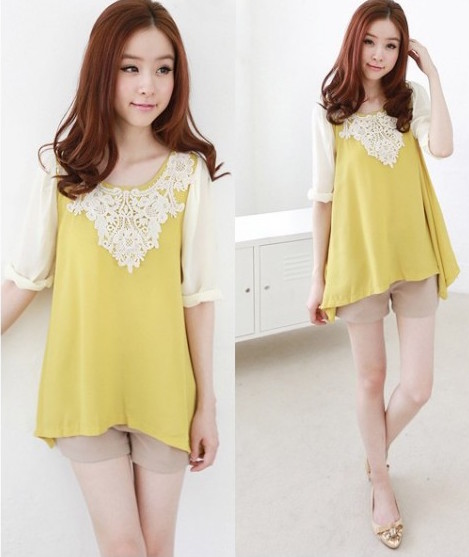 WT21180 Pretty Top Yellow