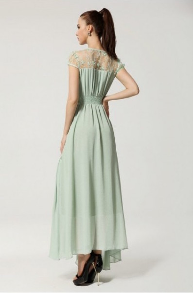 WD21194 Charming Maxi Dress Green