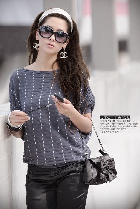 WT21200 Fashion Top Grey