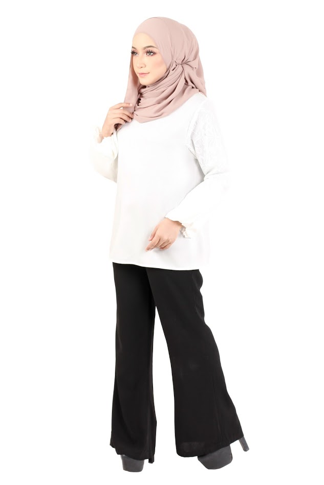 QA-368 Fashion Muslimah Blouse White