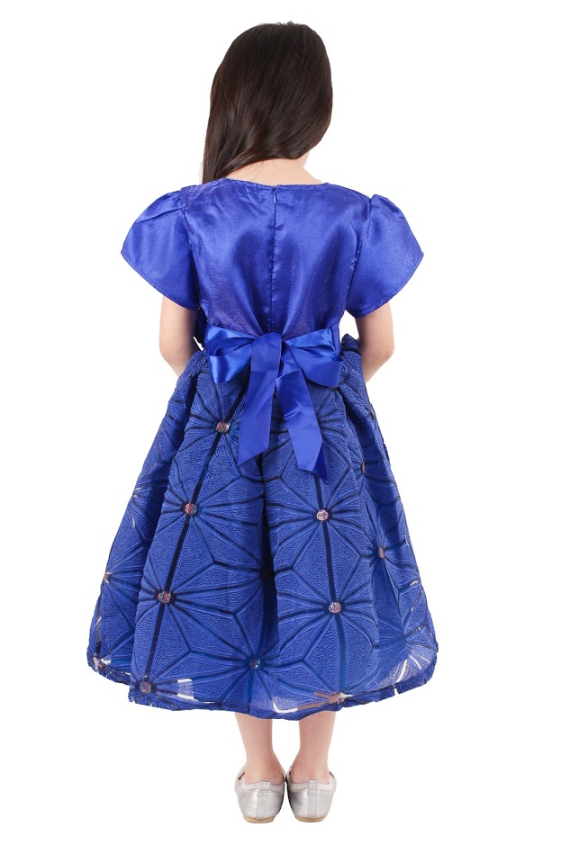 QA-376 Fashion Party Dress Blue