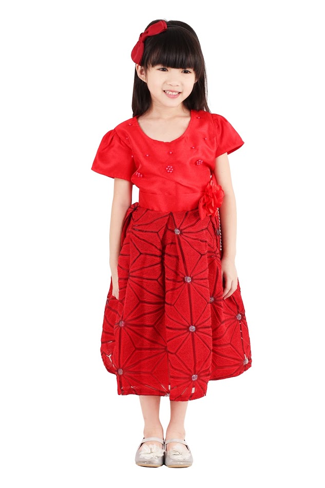 QA-376 Fashion Party Dress Red