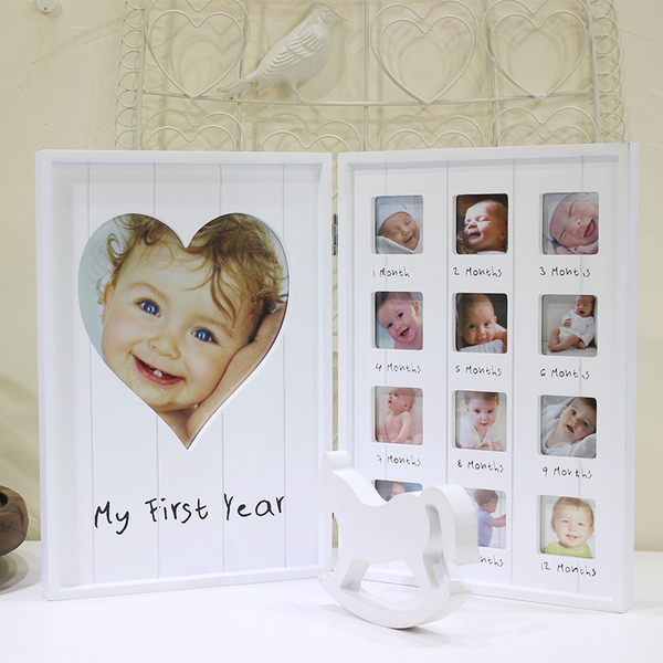 SWK91002 Baby First Year Photo Frame White