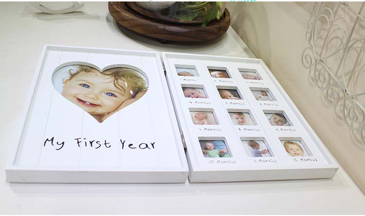 SWK91002 Baby First Year Photo Frame White