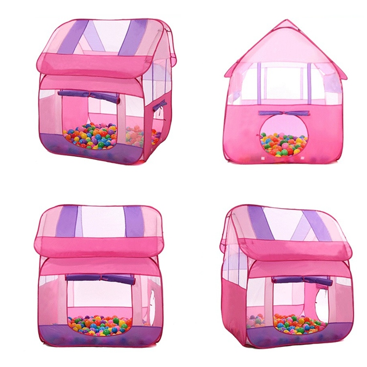 SWK91003 Children Castle Tent Pink