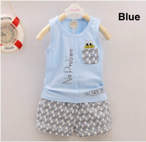 SWK91016 Cute kid Top and Pant Set Blue