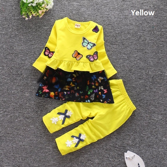 SWK91018 Pretty Top and Pant Set Yellow