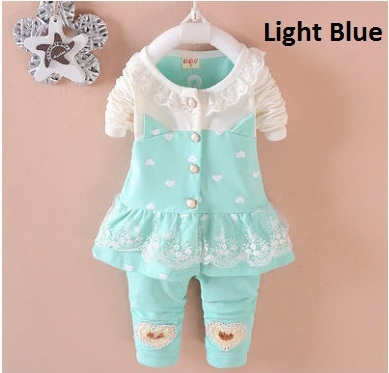 SWK91019 Sweet Top and Pant Set Light Blue