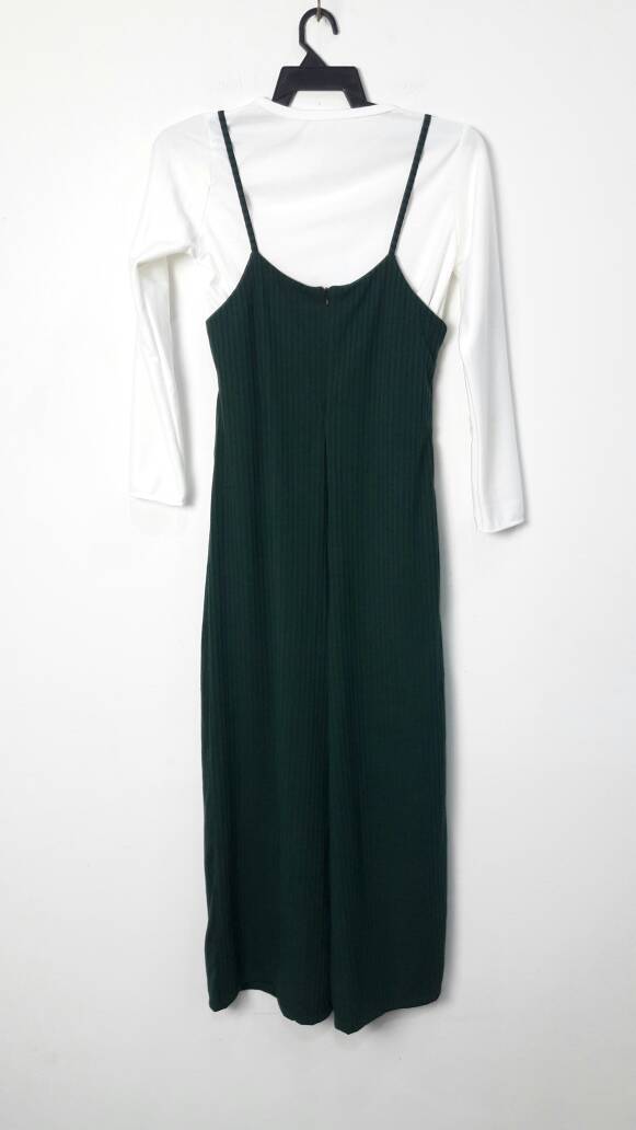 JW5008 Slit Jumpsuit & Top Set Emerald  Green