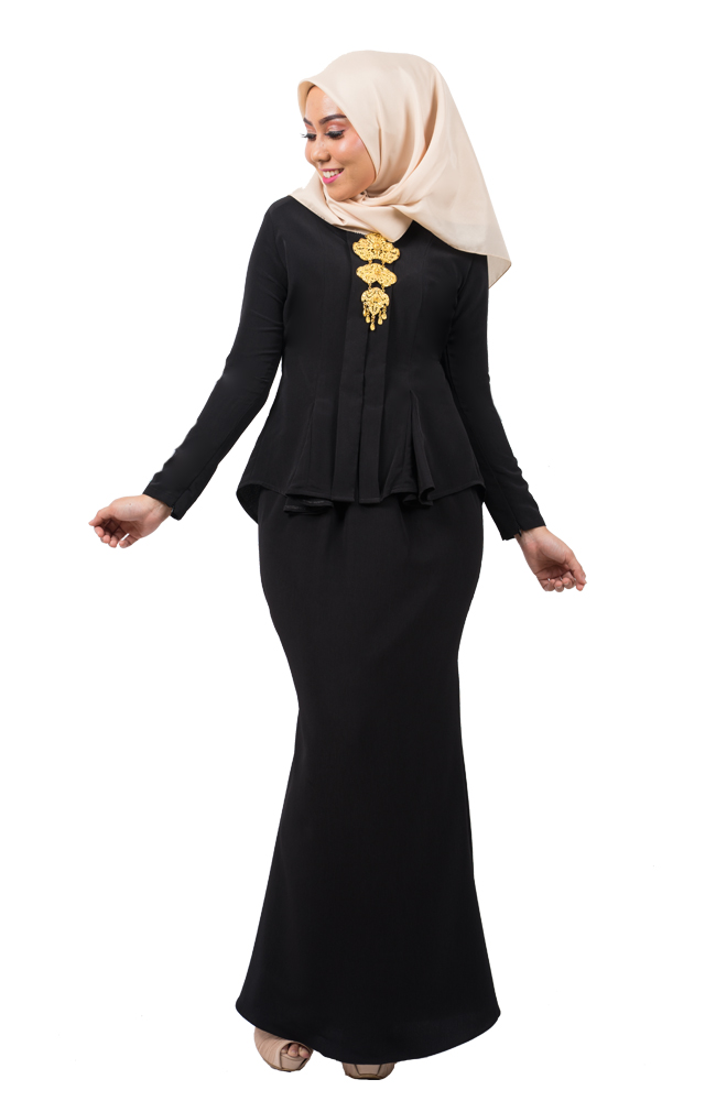 JW5025 Kebaya Set Black