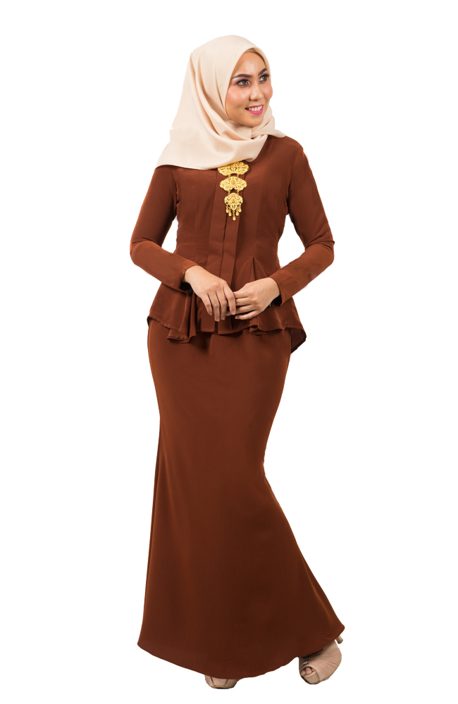 JW5025 Kebaya Set Choco Brown