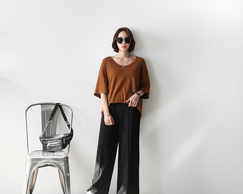 KT0018 Casual Top Brown