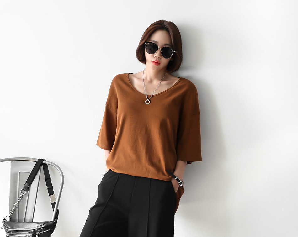 KT0018 Casual Top Brown