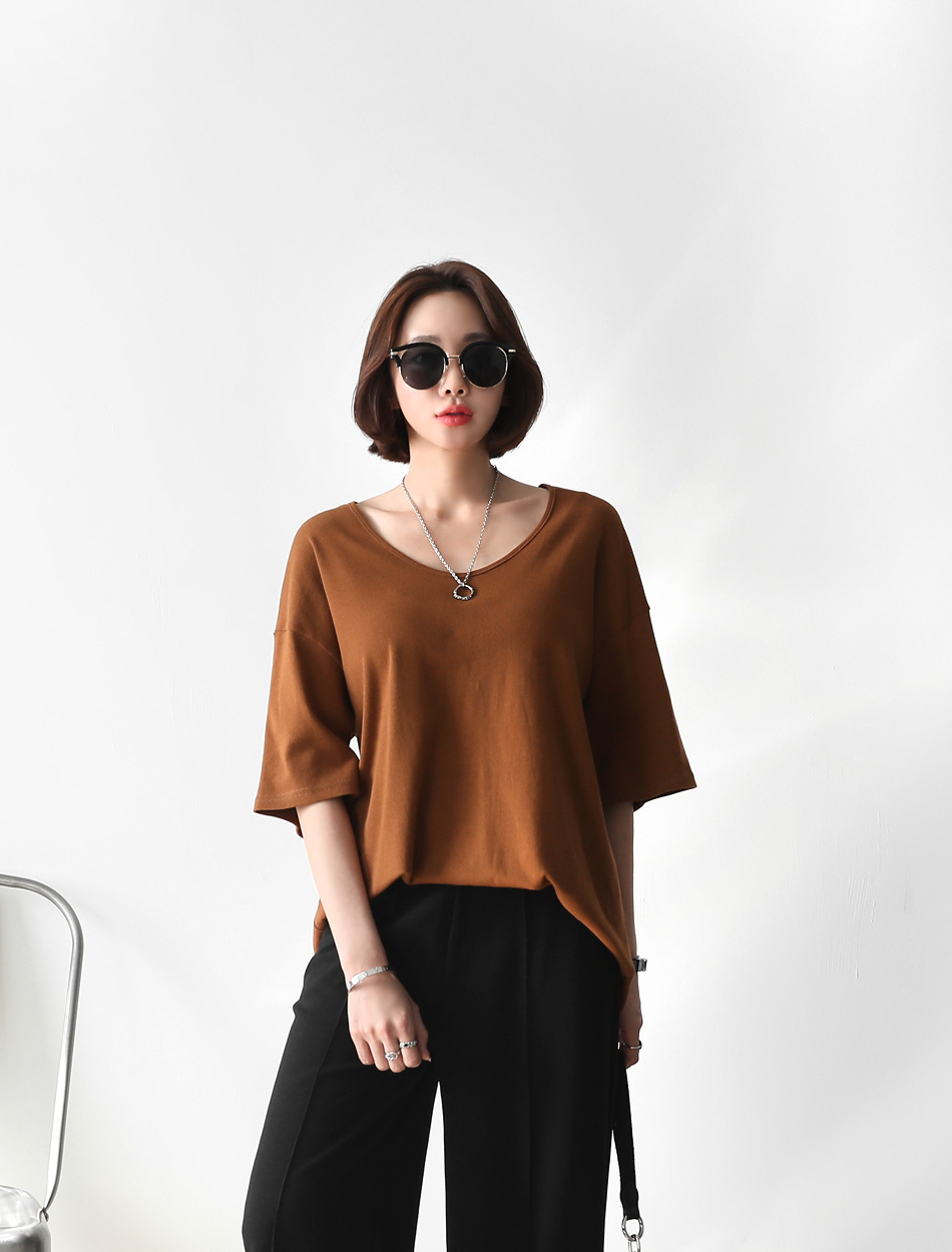 KT0018 Casual Top Brown