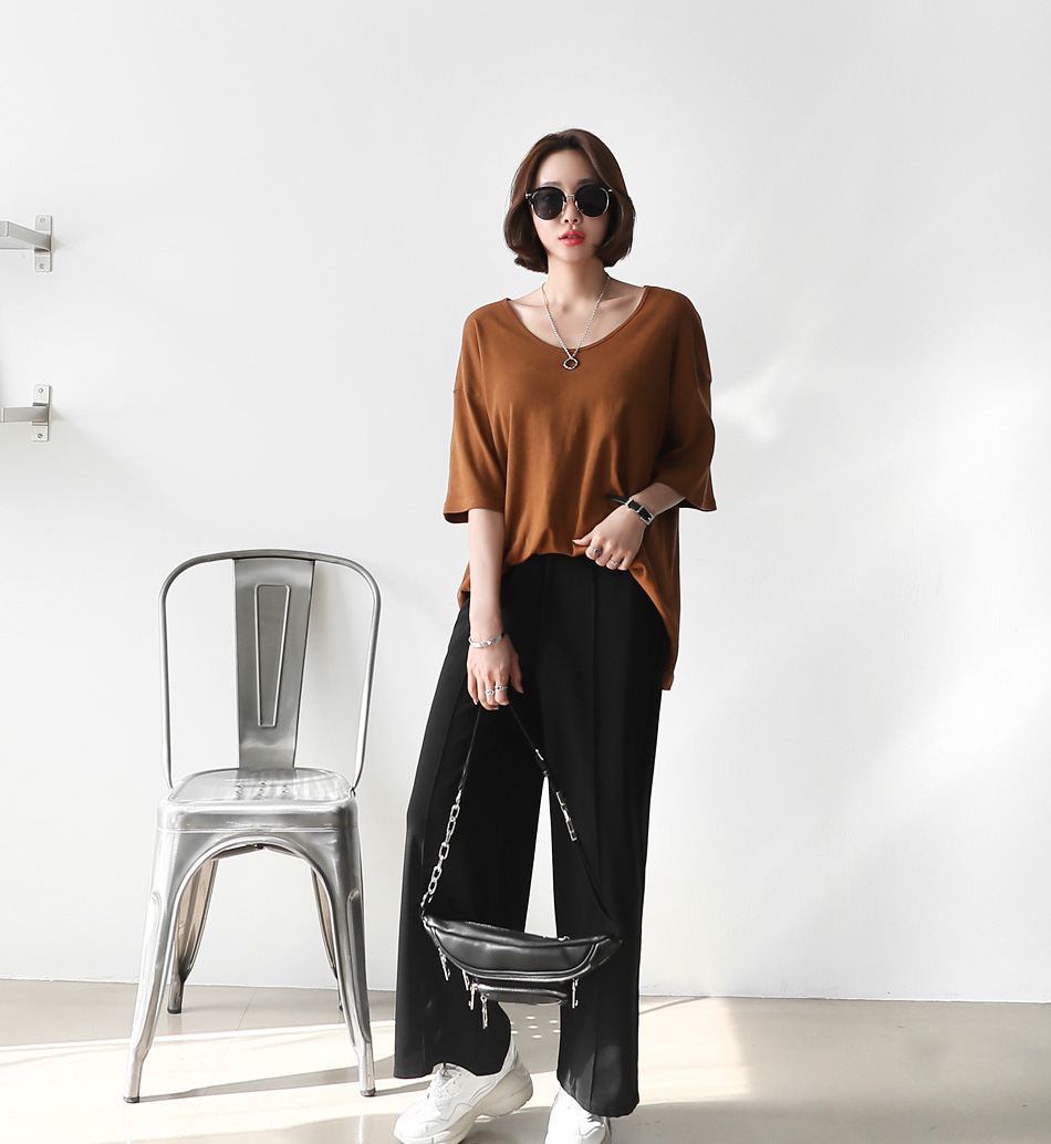 KT0018 Casual Top Brown