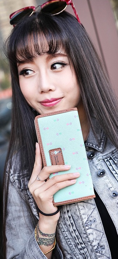 KW80269 Sweet Ladies Wallet Light Green