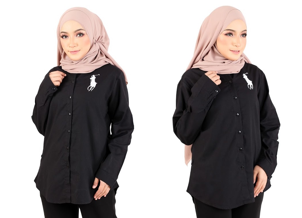 QA-362 Basic Long Sleeves Shirt Black