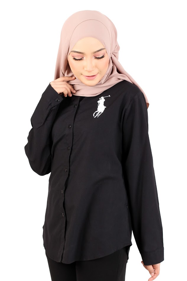 QA-362 Basic Long Sleeves Shirt Black