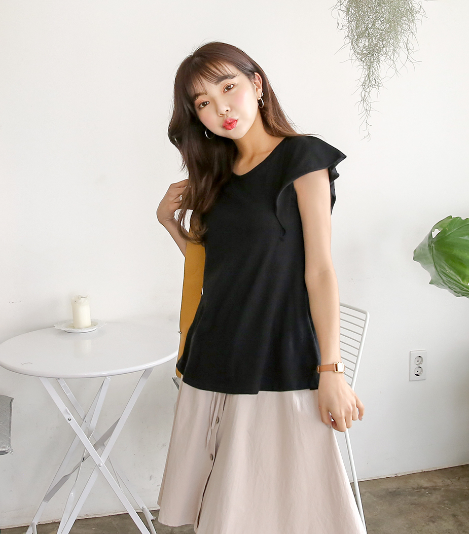 KB10060 Lovely Top Black