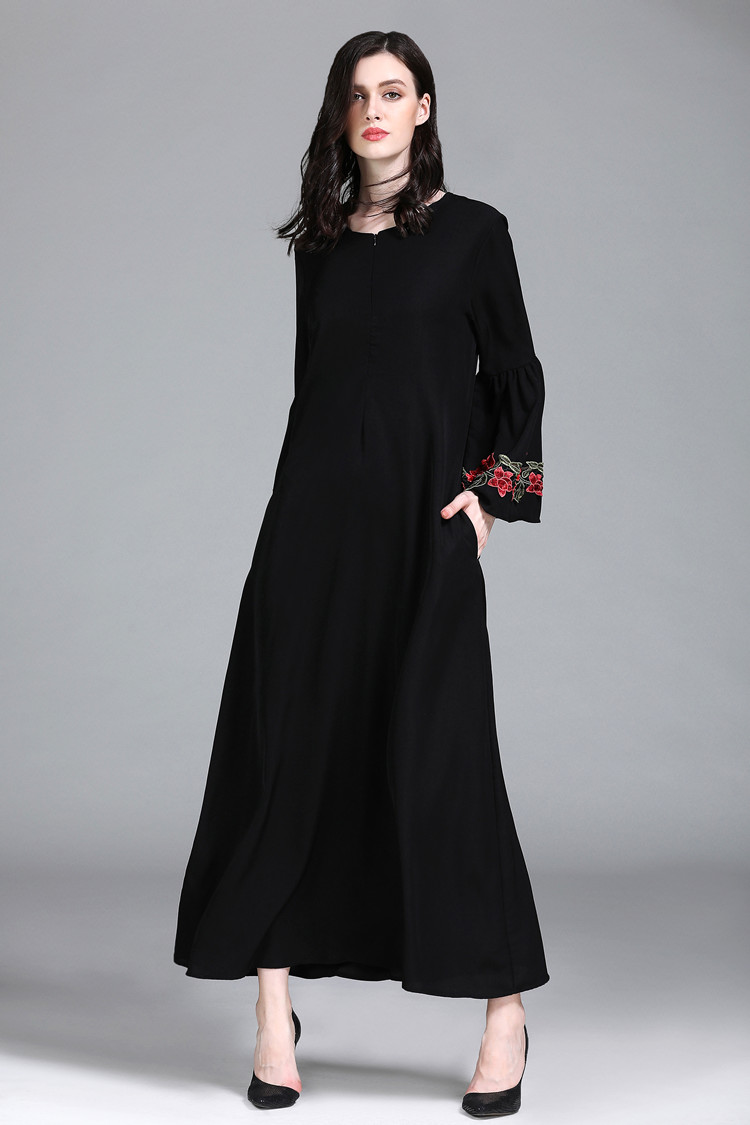 VW12238 Fashion Jubah Black