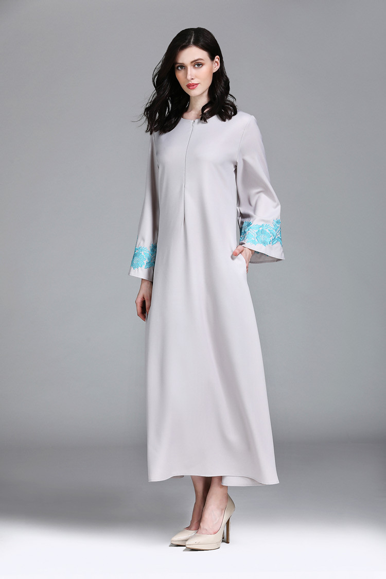 VW12241 Stylish Jubah Grey