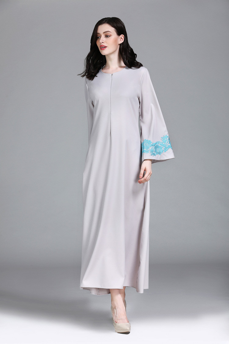 VW12241 Stylish Jubah Grey