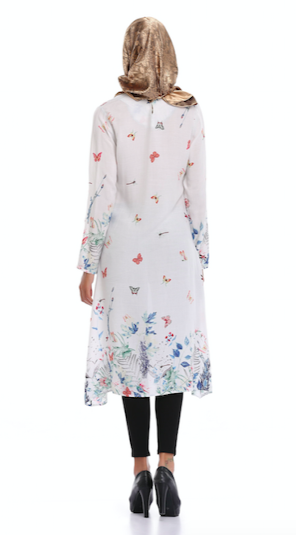 VW12245 Trendy Jubah White