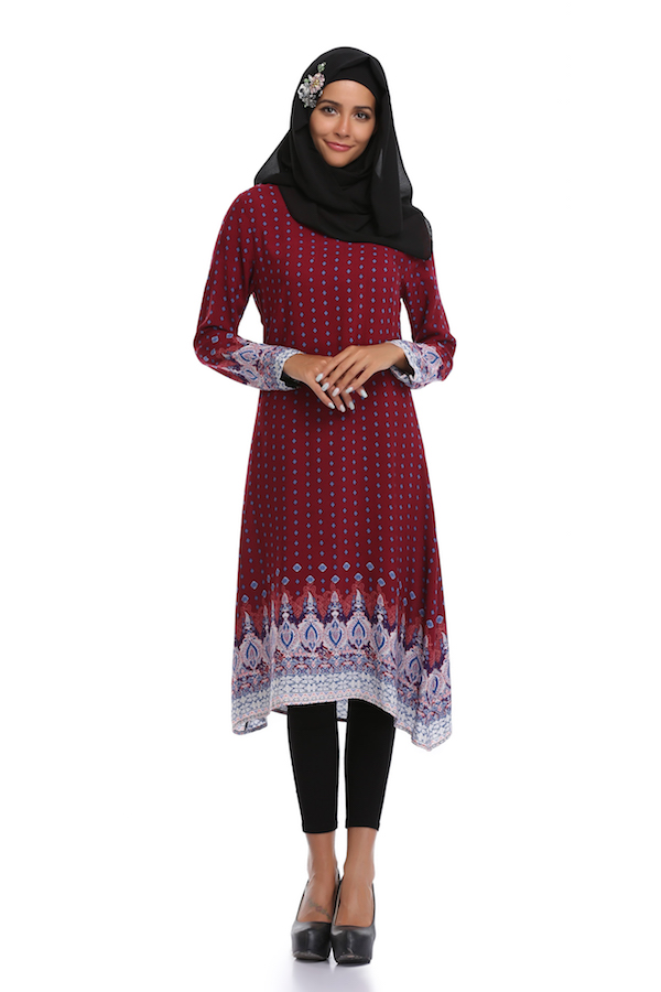 VW12247 Fashion Jubah Red