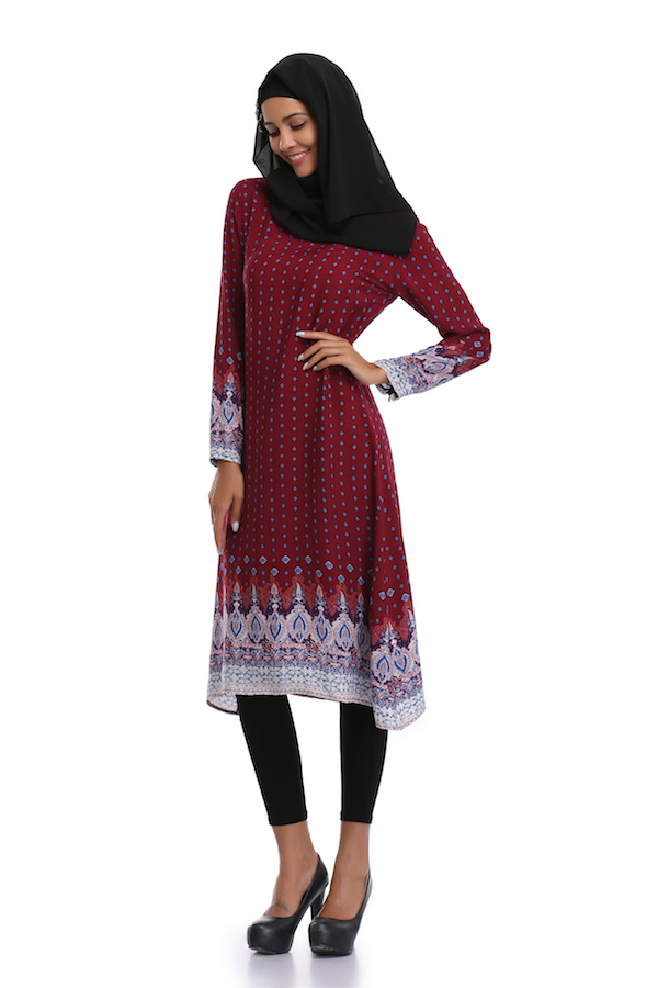 VW12247 Fashion Jubah Red