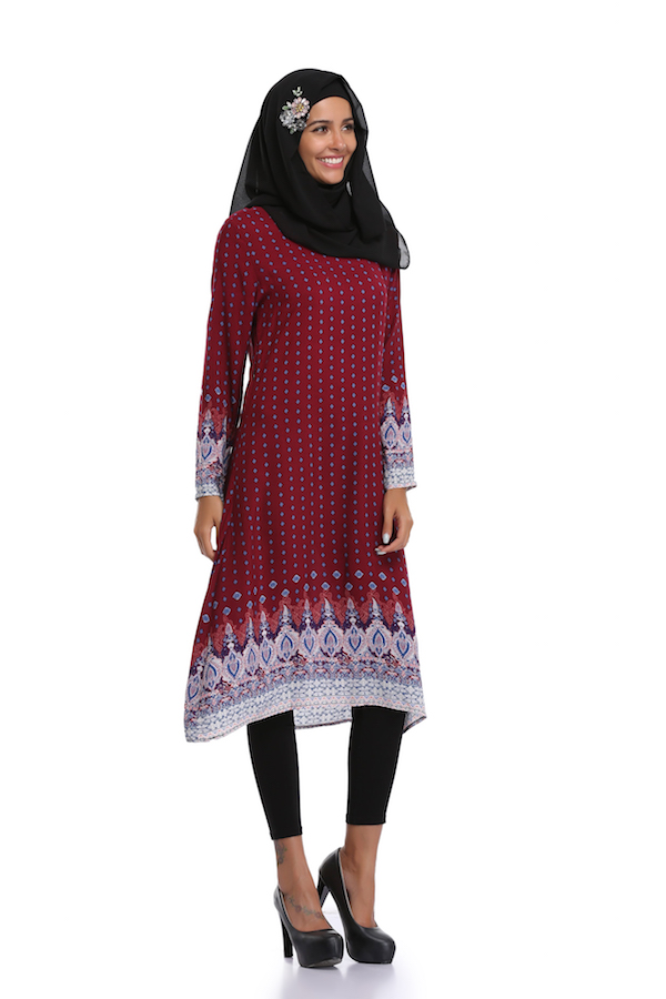 VW12247 Fashion Jubah Red