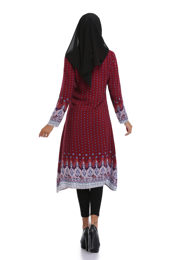 VW12247 Fashion Jubah Red